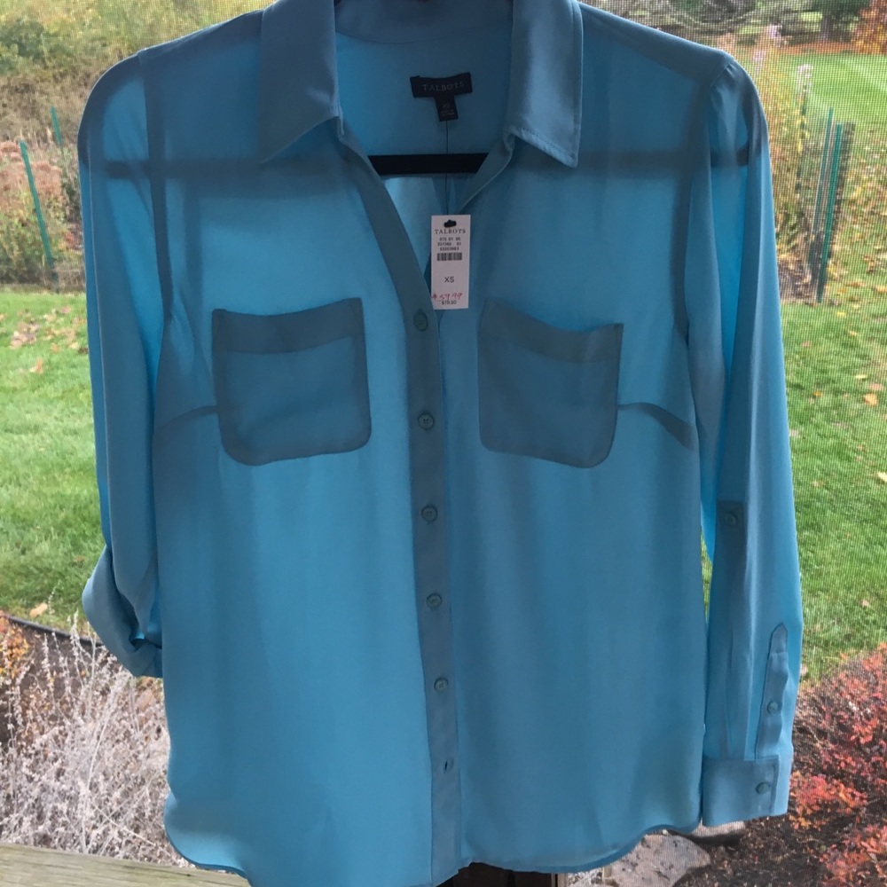 TALBOTS BUTTON DOWN BLOUSE